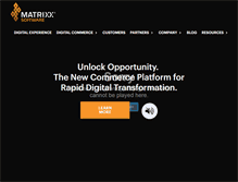 Tablet Screenshot of matrixx.com